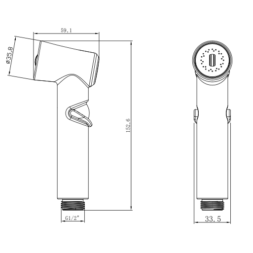 ys36053 abs shataff, распылитель биде, ополаскиватель;