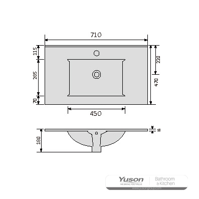 YS27293-70 Керамическая раковина для шкафа, раковина для умывальника, раковина для унитаза;