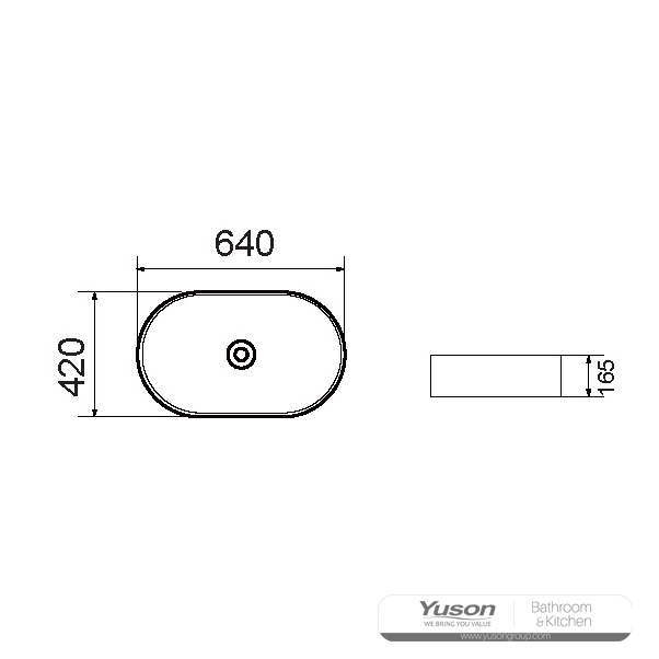 YS28371	Ceramic above counter basin, artistic basin, ceramic sink;