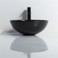 ys28401-mb матовая черная керамика над раковиной, художественная раковина, керамическая раковина;