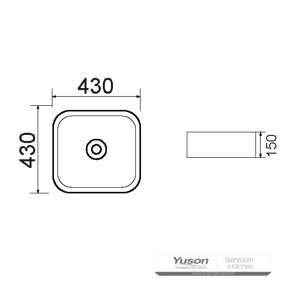 YS28404	Ceramic above counter basin, artistic basin, ceramic sink;