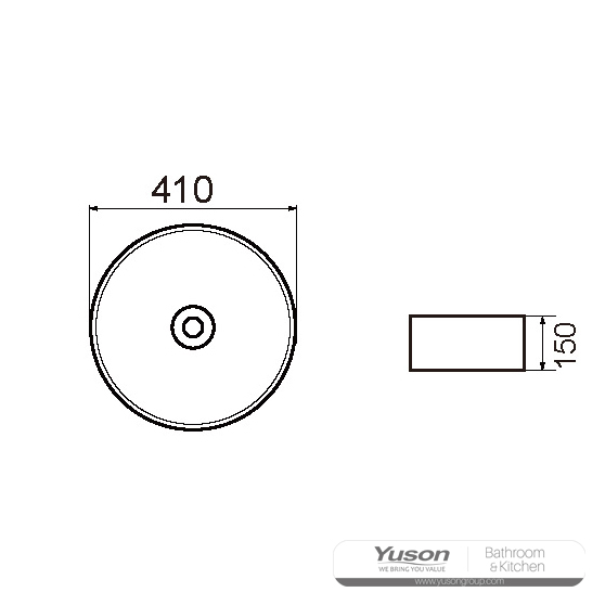 YS28405	Ceramic above counter basin, artistic basin, ceramic sink;