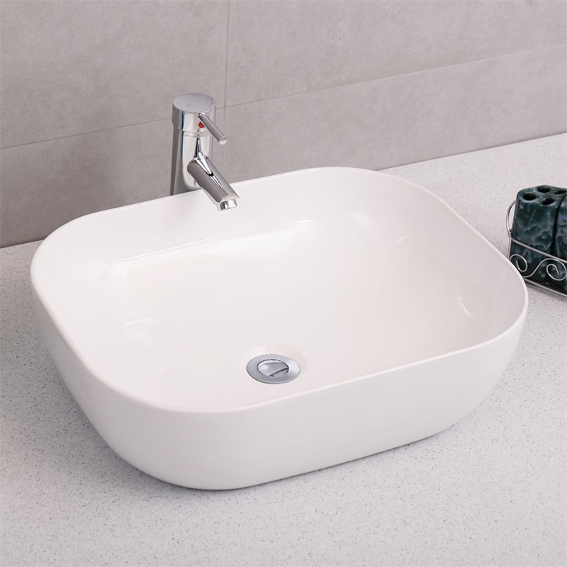 YS28430	Ceramic above counter basin, artistic basin, ceramic sink;