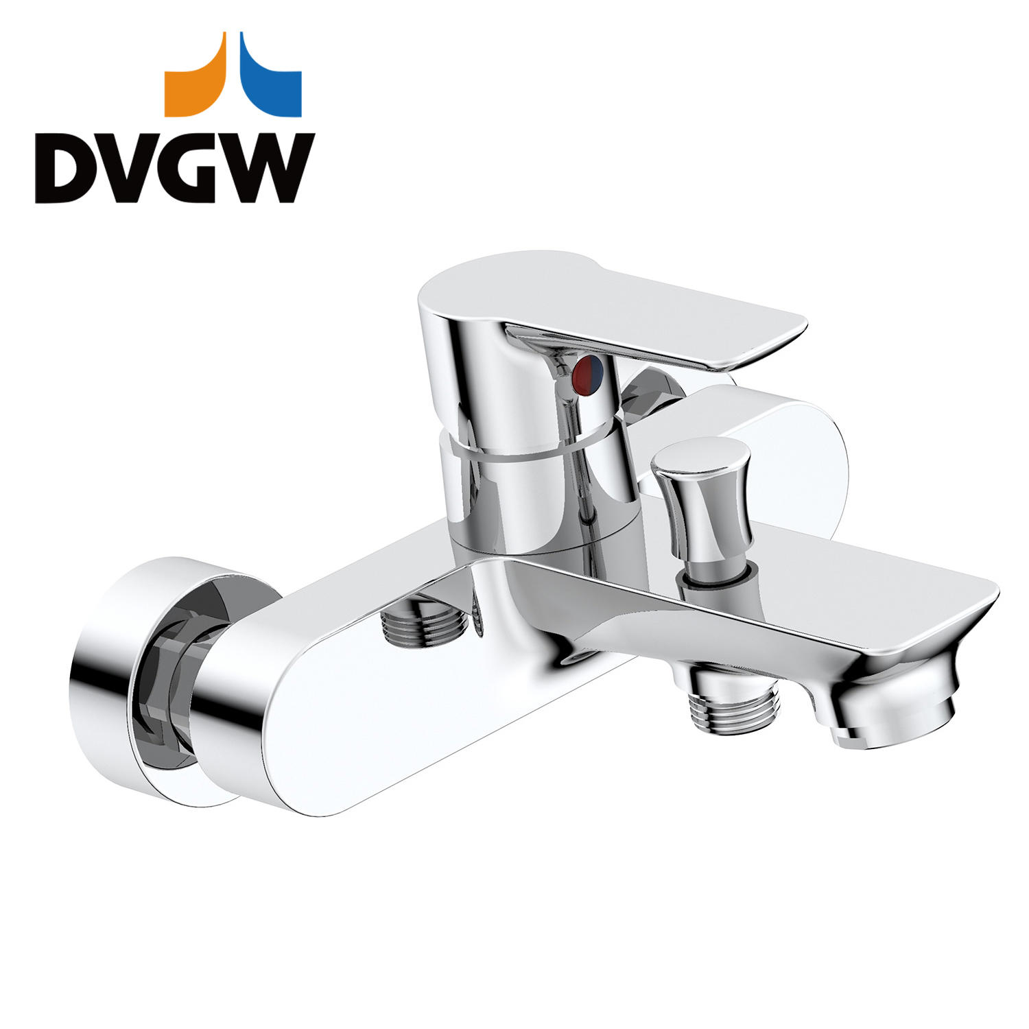 3187-10 сертифицированный dvgw, смеситель из латуни, однорычажный, настенный смеситель для ванны с горячей / холодной водой