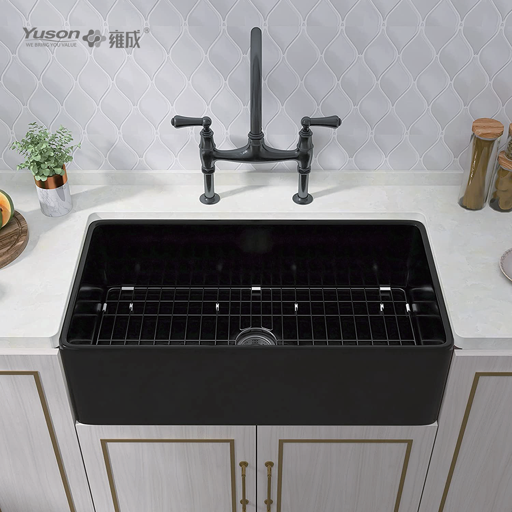 YS27116-3620 36x20 дюймов оптовая продажа с одной чашей FFC Fine Fireclay China Фартук передняя кухонная раковина для декора раковины в загородном доме