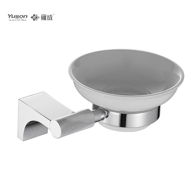 12485 Sleek Bathroom accessories, Soap dishes, with Glass dish,Zinc/Brass/SUS Soap holder, wall- mounted(Series 12400)