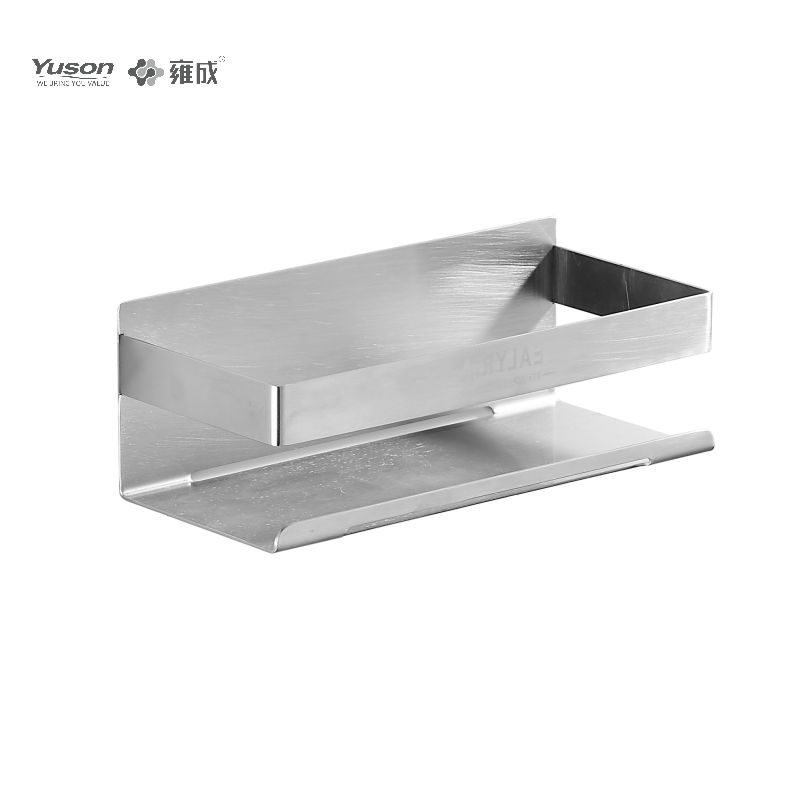 12587B Sleek Bathroom accessories, Storage shelf, Zinc/Brass/SUS shelf, wall- mounted(Series 12500)