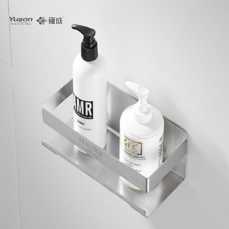 12587B Sleek Bathroom accessories, Storage shelf, Zinc/Brass/SUS shelf, wall- mounted(Series 12500)