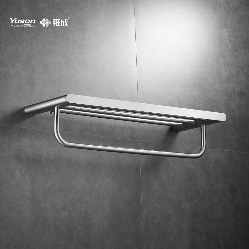 12662 Sleek Bathroom accessories, Towel shelves, Towel rack, Zinc/Brass/SUS Towel holder, wall- mounted(Series 12600)