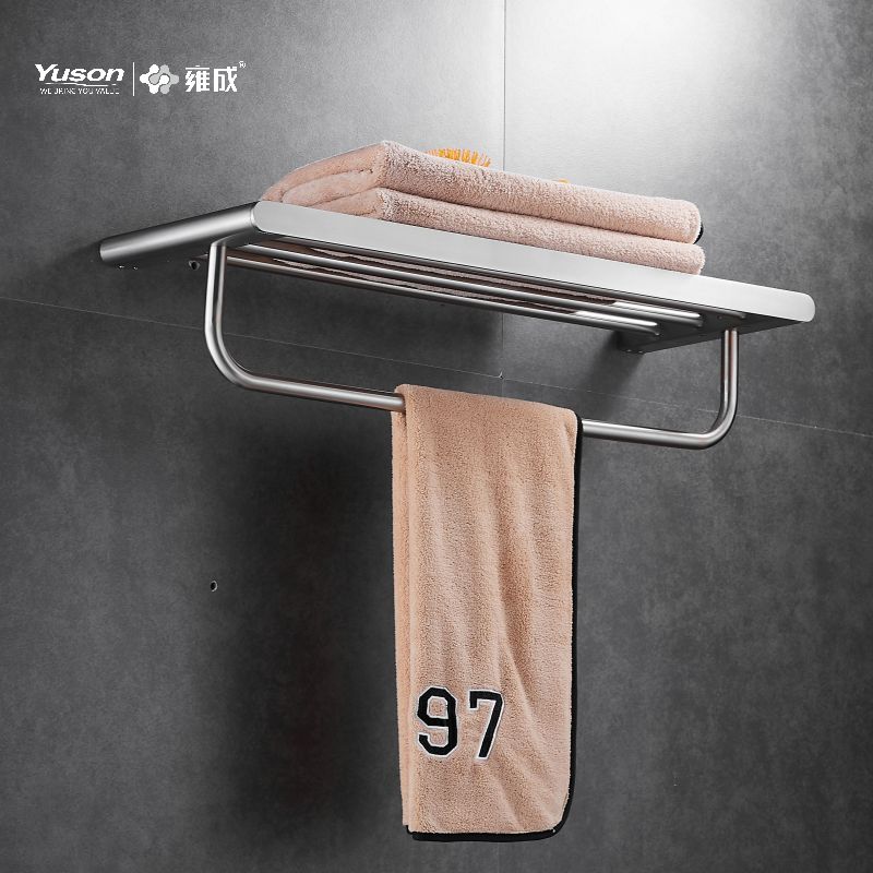 12662 Sleek Bathroom accessories, Towel shelves, Towel rack, Zinc/Brass/SUS Towel holder, wall- mounted(Series 12600)