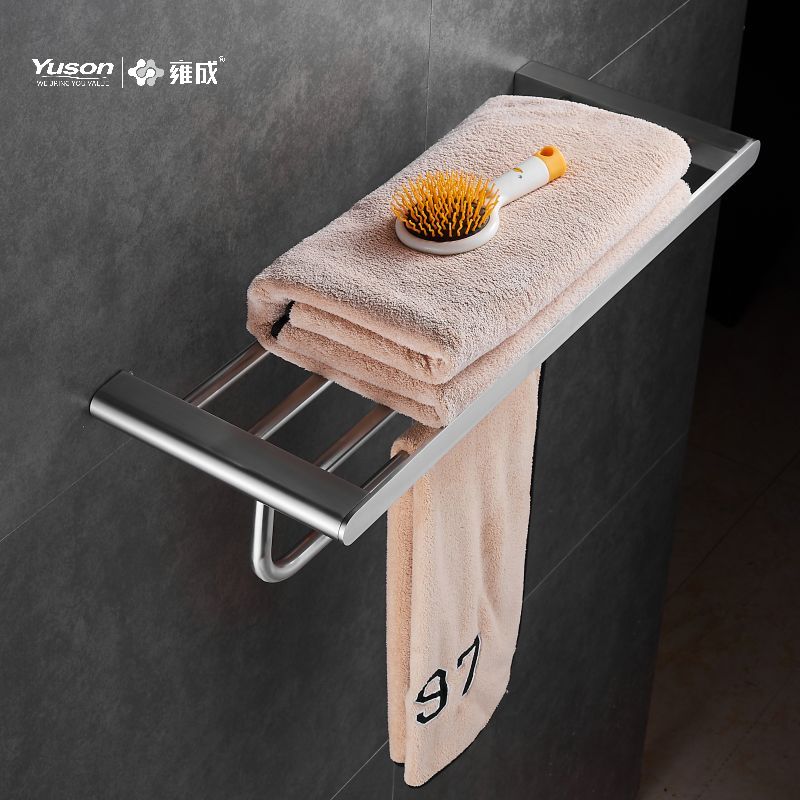 12662 Sleek Bathroom accessories, Towel shelves, Towel rack, Zinc/Brass/SUS Towel holder, wall- mounted(Series 12600)