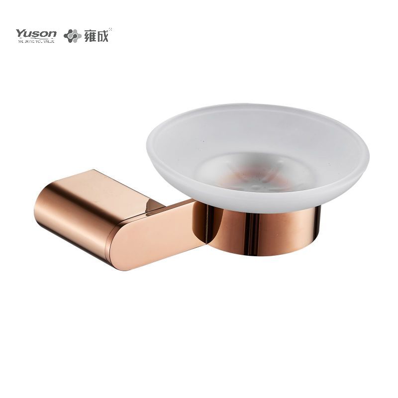 12685 Sleek Bathroom accessories, Soap dishes, with Glass dish,Zinc/Brass/SUS Soap holder, wall- mounted(Series 12600)