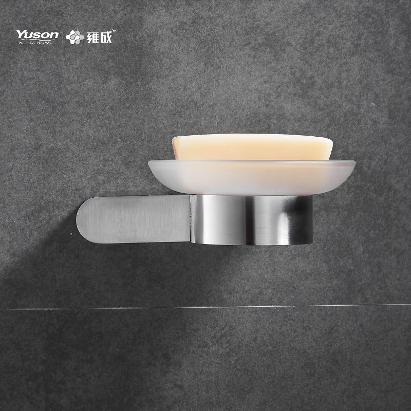 12685 Sleek Bathroom accessories, Soap dishes, with Glass dish,Zinc/Brass/SUS Soap holder, wall- mounted(Series 12600)