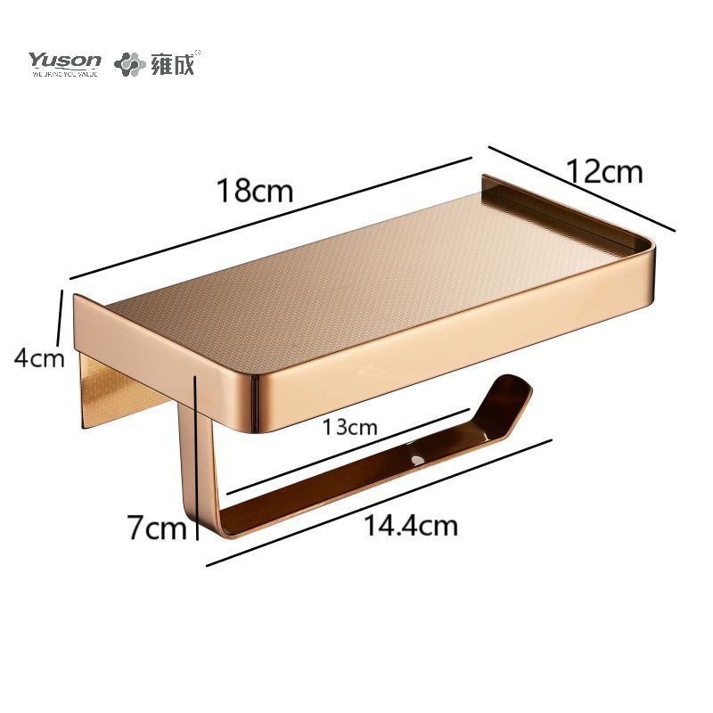 12686B Sleek Bathroom accessories, Toilet paper holder, Zinc/Brass/SUS Toilet paper roll holder , wall- mounted(Series 12600) 