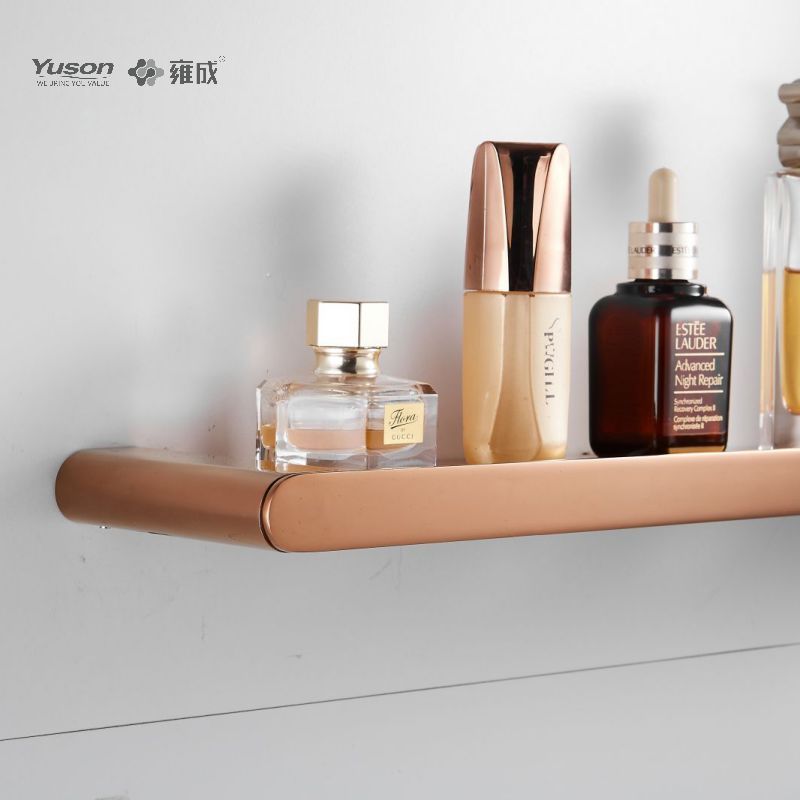 12687 Sleek Bathroom accessories, Storage shelf, Zinc/Brass/SUS shelf, wall- mounted(Series 12600)