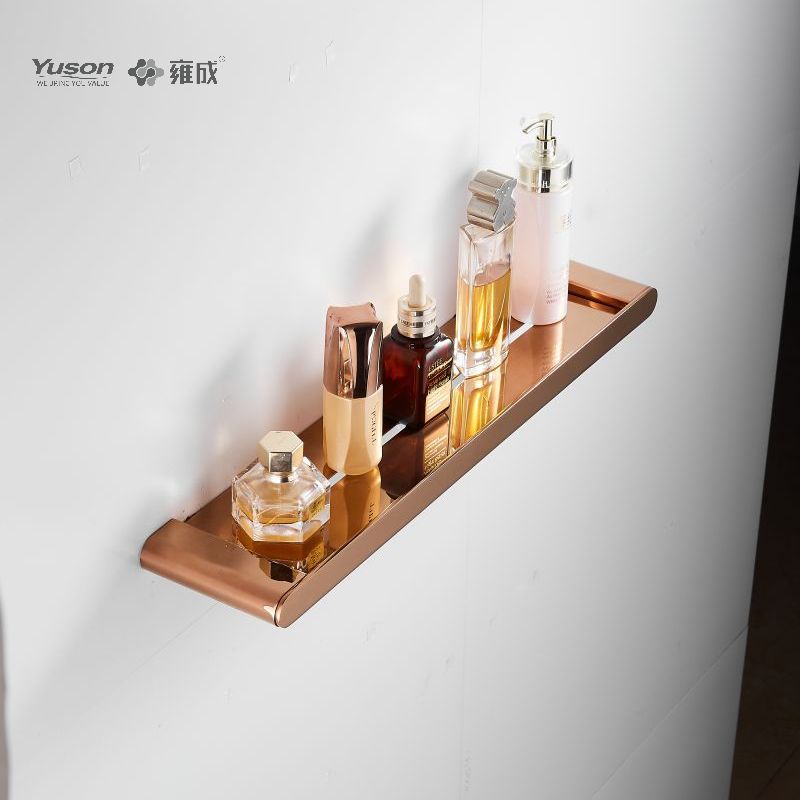 12687 Sleek Bathroom accessories, Storage shelf, Zinc/Brass/SUS shelf, wall- mounted(Series 12600)