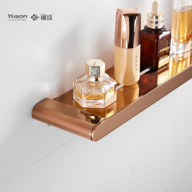 12687 Sleek Bathroom accessories, Storage shelf, Zinc/Brass/SUS shelf, wall- mounted(Series 12600)