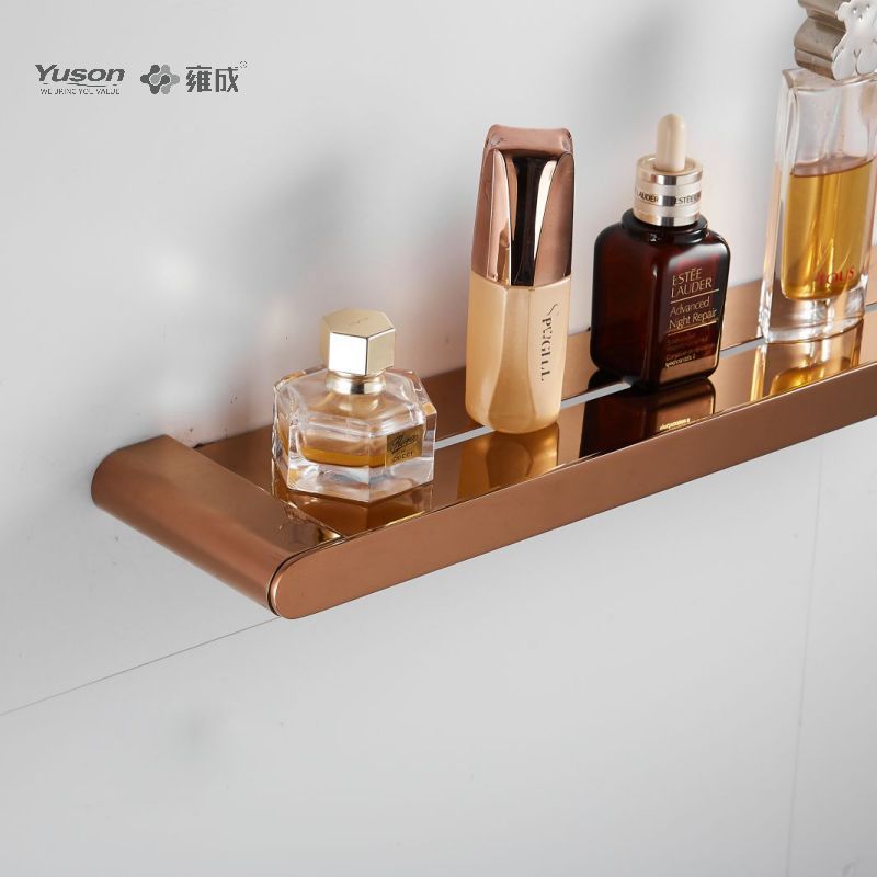 12687 Sleek Bathroom accessories, Storage shelf, Zinc/Brass/SUS shelf, wall- mounted(Series 12600)