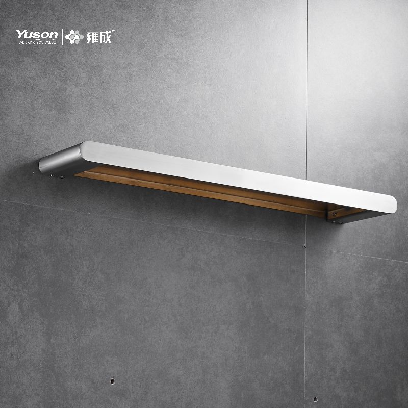 12687 Sleek Bathroom accessories, Storage shelf, Zinc/Brass/SUS shelf, wall- mounted(Series 12600)