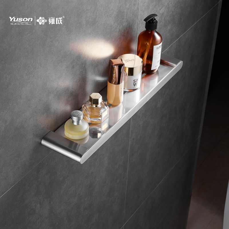 12687 Sleek Bathroom accessories, Storage shelf, Zinc/Brass/SUS shelf, wall- mounted(Series 12600)