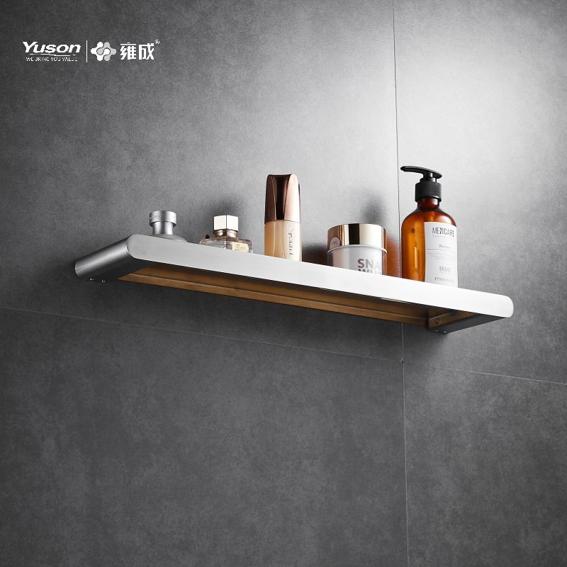 12687 Sleek Bathroom accessories, Storage shelf, Zinc/Brass/SUS shelf, wall- mounted(Series 12600)