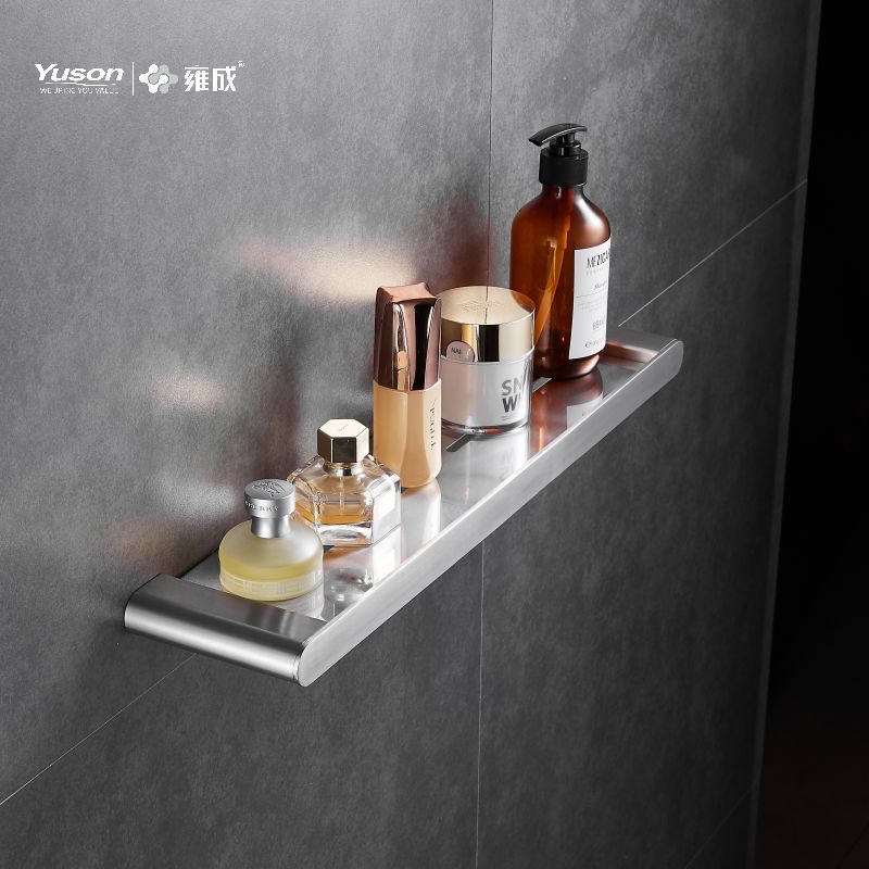 12687 Sleek Bathroom accessories, Storage shelf, Zinc/Brass/SUS shelf, wall- mounted(Series 12600)