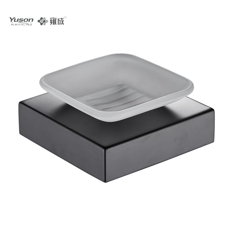 12785 Sleek Bathroom accessories, Soap dishes, with Glass dish,Zinc/Brass/SUS Soap holder, wall- mounted(Series 12700)