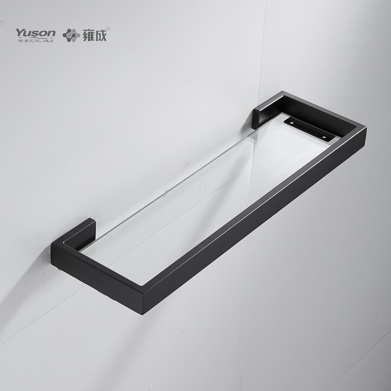 12787 Sleek Bathroom accessories, Towel shelves, Storage shelf, Glass shelf, Tempered Glass, wall- mounted(Series 12700)