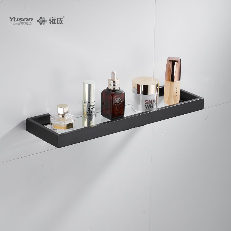 12787 Sleek Bathroom accessories, Towel shelves, Storage shelf, Glass shelf, Tempered Glass, wall- mounted(Series 12700)