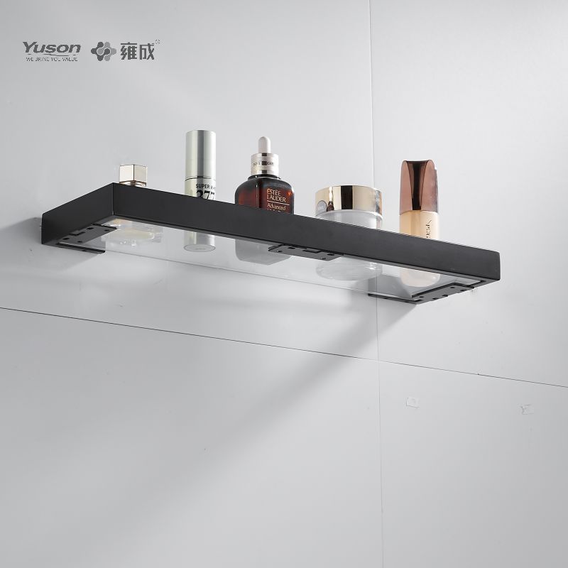 12787 Sleek Bathroom accessories, Towel shelves, Storage shelf, Glass shelf, Tempered Glass, wall- mounted(Series 12700)