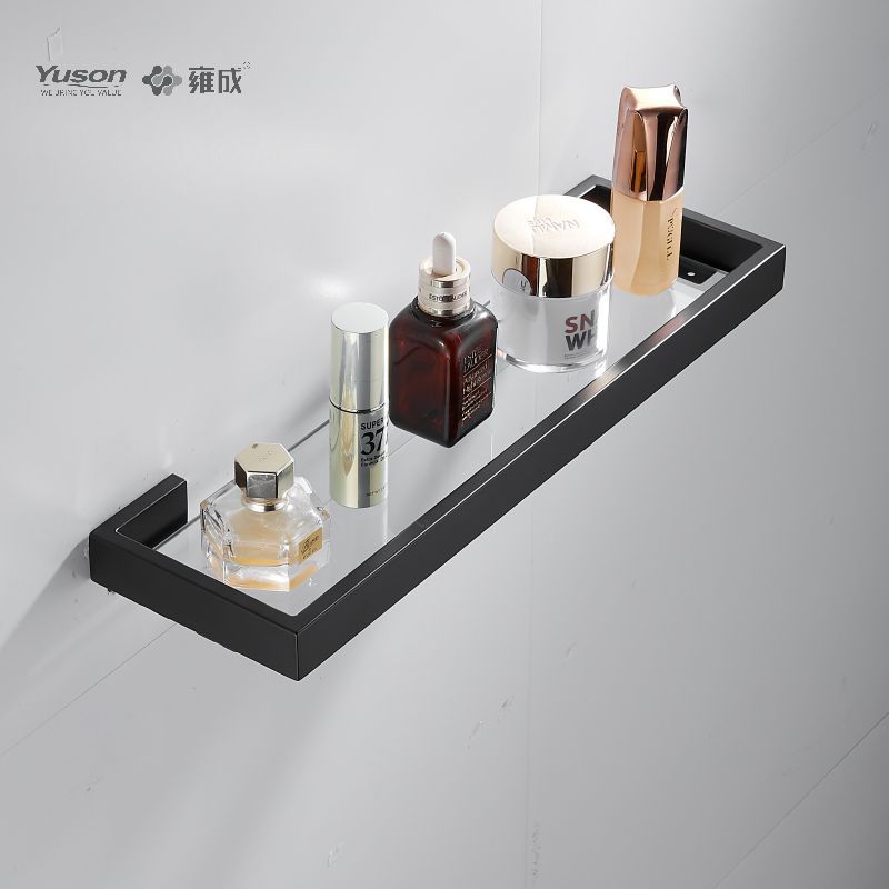 12787 Sleek Bathroom accessories, Towel shelves, Storage shelf, Glass shelf, Tempered Glass, wall- mounted(Series 12700)