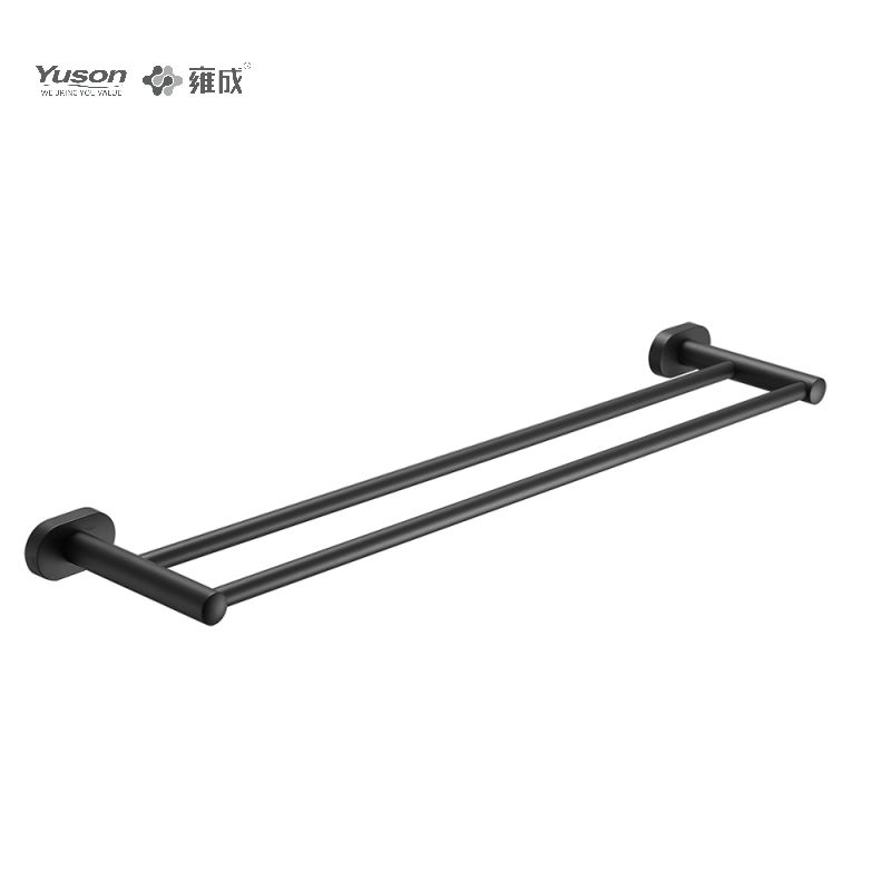 13324D Sleek Bathroom accessories, 2-Pole Towel bars, 24”, Towel holder, Zinc/Brass/SUS Towel holder, wall- mounted(Series 13300)