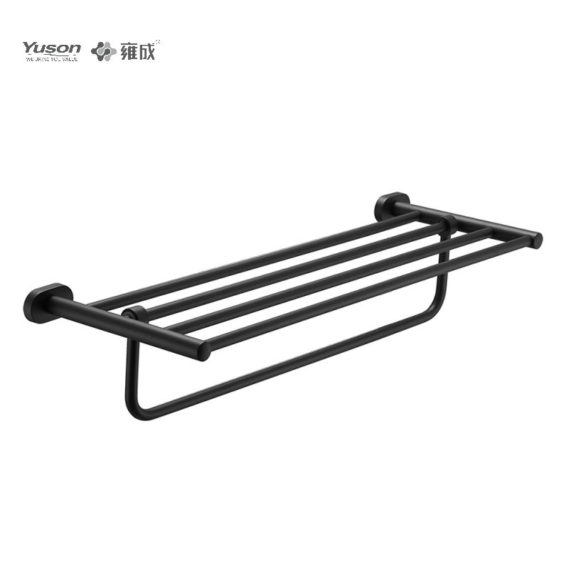 13362 Sleek Bathroom accessories, Towel shelves, Towel rack, Zinc/Brass/SUS Towel holder, wall- mounted(Series 13300)