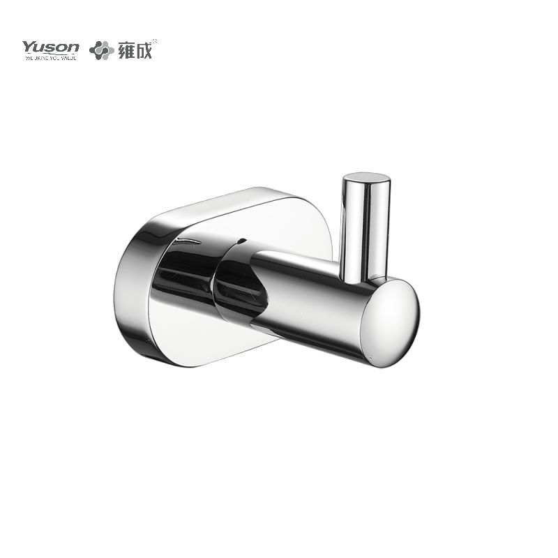 13388 Sleek Bathroom accessories, Robe hook, Zinc/Brass/SUS robe hook, wall- mounted(Series 13300)