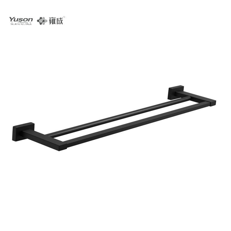 13424D Sleek Bathroom accessories, 2-Pole Towel bars, 24”, Towel holder, Zinc/Brass/SUS Towel holder, wall- mounted(Series 13400)