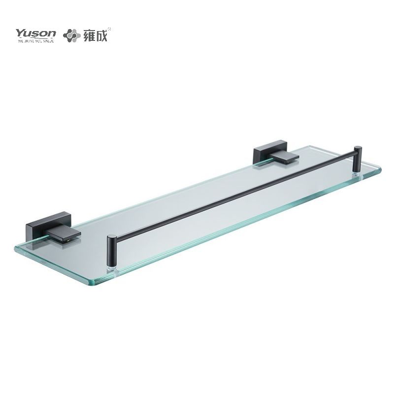 13487 Sleek Bathroom accessories, Towel shelves, Storage shelf, Glass shelf, Tempered Glass, wall- mounted(Series 13400)