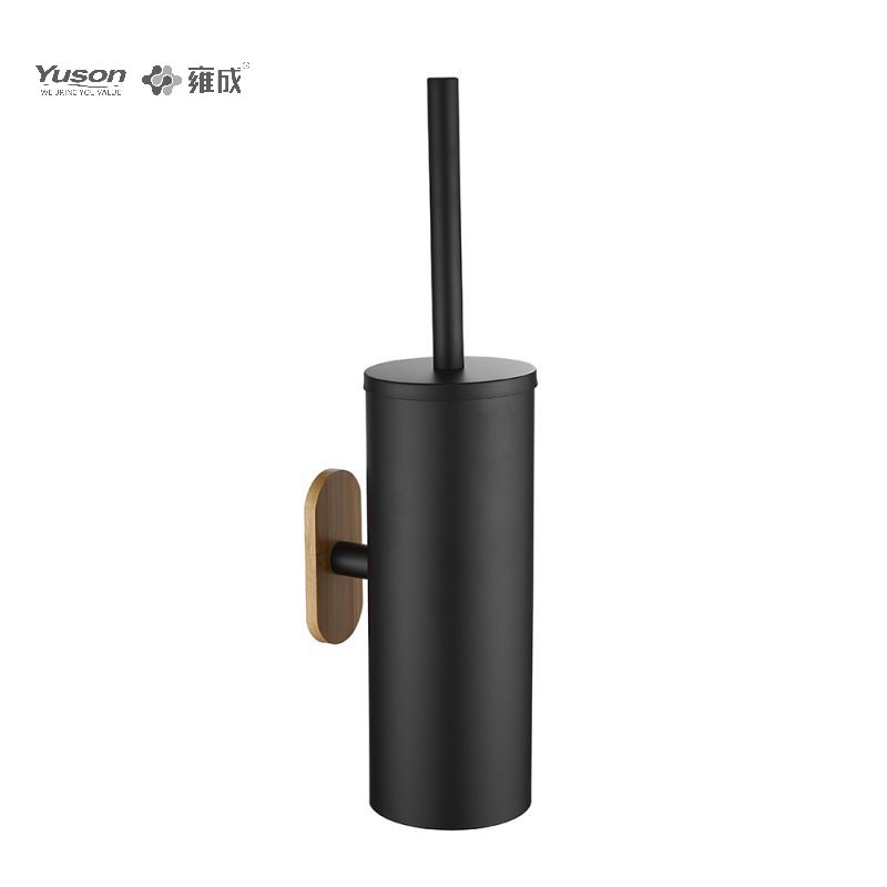 25090 Sleek Bathroom accessories, Toilet Brush with Frosted/Tempered Glass cup,Zinc/Brass/SUS Toilet Brush, wall- mounted(Series 25000)