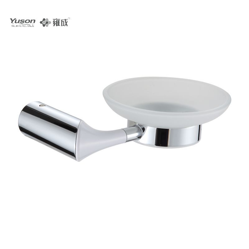 25685 Sleek Bathroom accessories, Soap dishes, with Glass dish,Zinc/Brass/SUS Soap holder, wall- mounted(Series 25600)