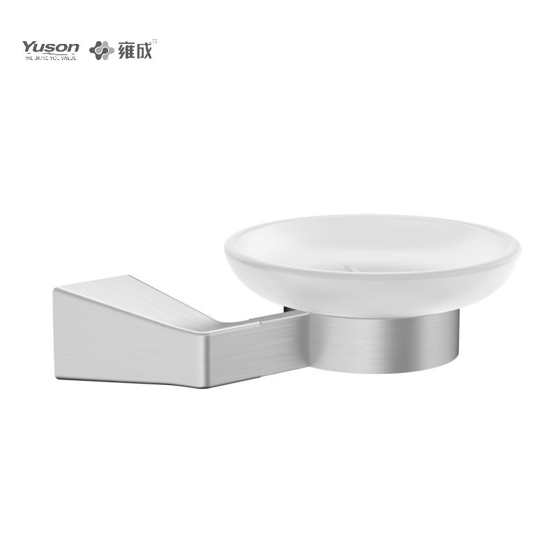 25885 Sleek Bathroom accessories, Soap dishes, with Glass dish,Zinc/Brass/SUS Soap holder, wall- mounted(Series 25800)