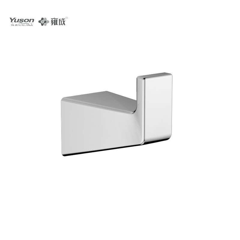 25888 Sleek Bathroom accessories, Robe hook, Zinc/Brass/SUS robe hook, wall- mounted(Series 25800)