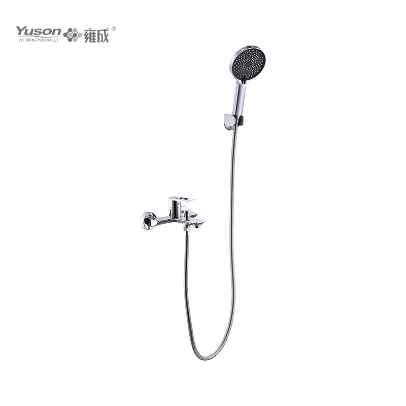 2065-10K1 Brass wall-mounted single lever hot&cold water bath&shower mixer with showerhead