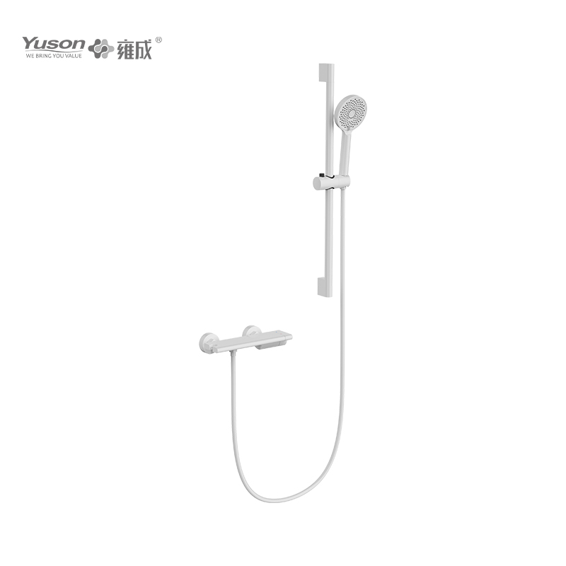 2093-20K2 Brass wall-mounted single lever hot&cold water shower mixer with showerhead&sliding bar